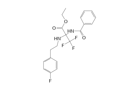 Ethyl 2-benzamido-3,3,3-trifluoro-2-(4-fluorophenethylamino)propionate