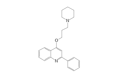 2-Phenyl-4-(3-(piperidin-1-yl)propoxy)quinoline