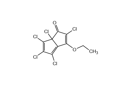 3-ethoxy-2,4,5,6,6a-pentachloro-1(6aH)-pentalenone