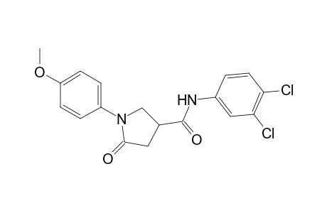 1-(4-Methoxy-phenyl)-5-oxo-pyrrolidine-3-carboxylic acid (3,4-dichloro-phenyl)-amide