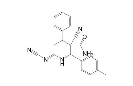 6-(4-Methylphenyl)-4-phenyl-5-cyano-2-cyanoiminopiperidine-5-carboxamide