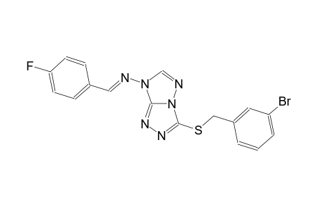 7H-[1,2,4]triazolo[4,3-b][1,2,4]triazol-7-amine, 3-[[(3-bromophenyl)methyl]thio]-N-[(E)-(4-fluorophenyl)methylidene]-