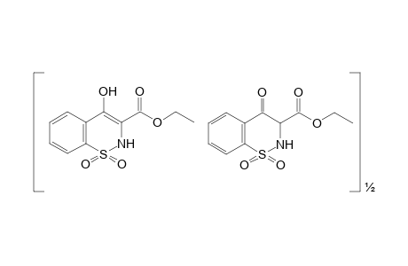 4-hydroxy-2H,1,2-benzothiazine-3-carboxylic acid, ethyl ester, 1,1-dioxide