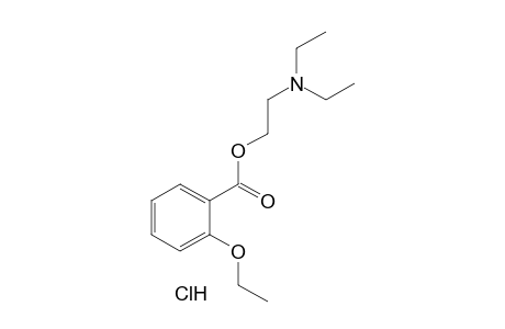 o-ethoxybenzoic acid, 2-(diethylamino)ethyl ester, hydrochloride