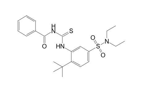 1-benzoyl-3-[2-tert-butyl-5-(diethylsulfamoyl)phenyl]-2-thiourea