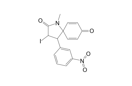 3-Iodo-1-methyl-4-(3-nitrophenyl)-1-azaspiro[4.5]deca-6,9-diene-2,8-dione