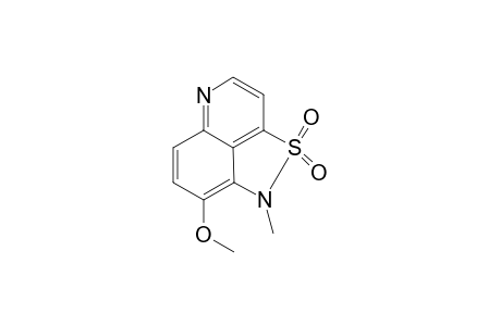 1H-1-Methyl-8-methoxy-2,2-dioxoisothiazolo[5,4,3-d,e]quinoline
