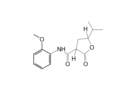 5-isopropyl-2-oxo-2,3,4,5-tetrahydro-3-fur-o-anisidide