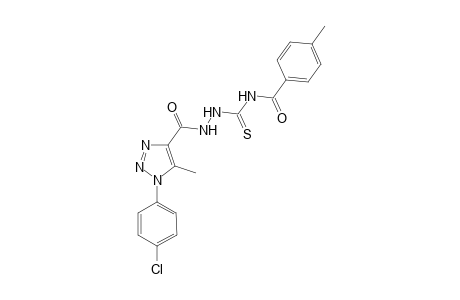 4-(4-Methylbenzoyl)-1-[1-(p-chlorophenyl)-5-methyl-1,2,3-triazole-4-carbonyl]thiosemicarbazide