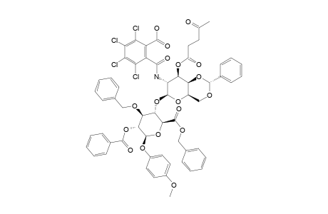 #11;BENZYL-[4-METHOXYPHENYL-2-O-BENZOYL-3-O-BENZYL-4-O-(4,6-O-BENZYLIDENE-2-DEOXY-3-O-LEVULINOYL-2-TETRACHLOROPHTHALIMIDO-BETA-D-GALACTOPYRANOSYL)-BETA-D-GLUCO