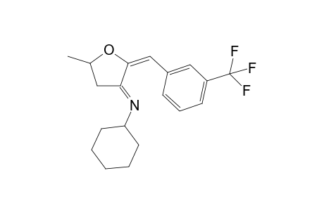 (E)-N-Cyclohexyl-5-methyl-2-((E)-3-(trifluoromethyl)benzylidene)dihydrofuran-3(2H)-imine