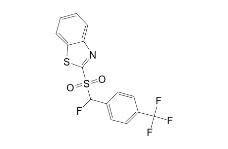 2-{Fluoro-[4-(trifluoromethyl)phenyl]methylsulfonyl}benzo[d]thiazole