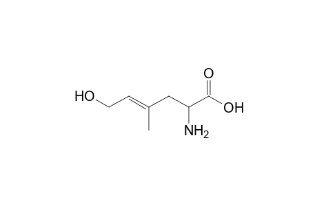 4-Hexenoic acid, 2-amino-6-hydroxy-4-methyl-