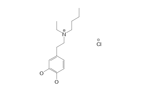 4-[2-(butylethylamino)ethyl]pyrocatechol, hydrochloride