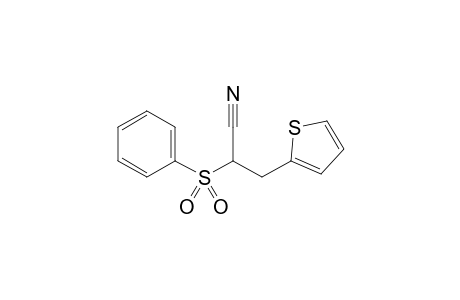 2-(Phenylsulfonyl)-3-(thiophen-2-yl)propanenitrile