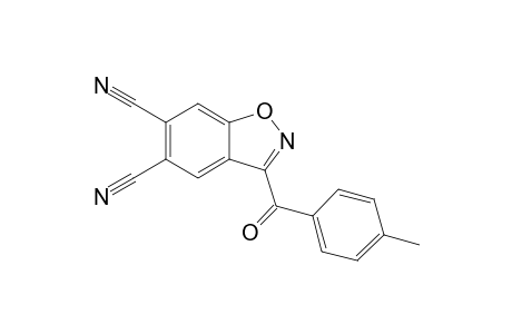 3-(4-Methylbenzoyl)-1,2-benzoxazole-5,6-dicarbonitrile