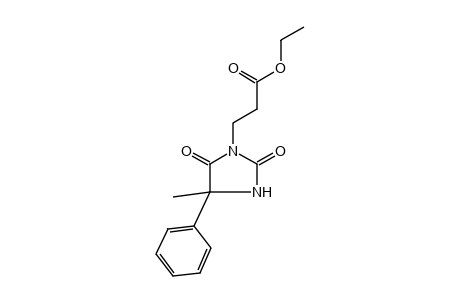 2,5-dioxo-4-methyl-4-phenyl-1-imidazolidinepropionic acid, ethyl ester