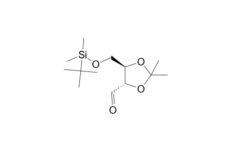 (4S,5R)-5-[[tert-butyl(dimethyl)silyl]oxymethyl]-2,2-dimethyl-1,3-dioxolane-4-carboxaldehyde