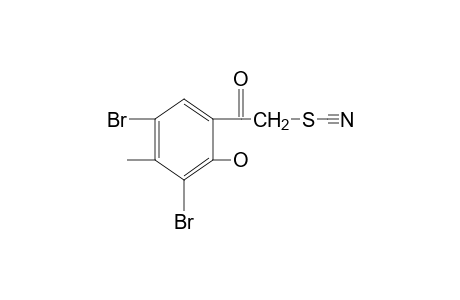 Thiocyanic acid, 3,5-dibromo-2-hydroxy-4-methylphenacyl ester