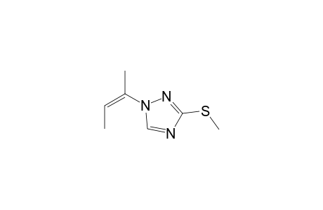1-(1-Methyl-prop-1-enyl)-3-methylthio-1H-1,2,4-triazole