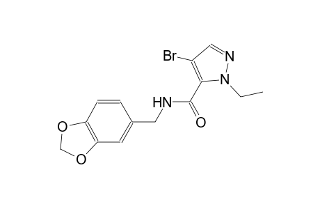 N-(1,3-benzodioxol-5-ylmethyl)-4-bromo-1-ethyl-1H-pyrazole-5-carboxamide
