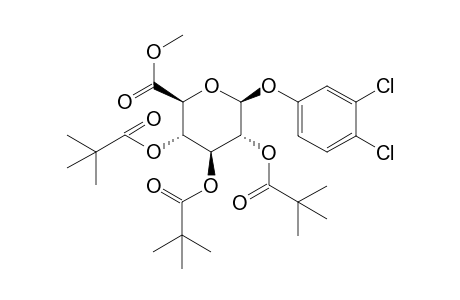 Methyl 1-O-(3,4-Dichlorophenyl)-2,3,4-tri-O-pivaloyl-.beta.-D-glucopyranuronate