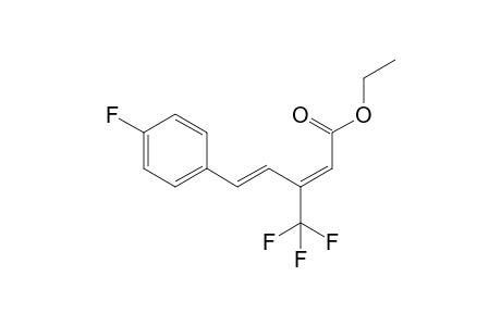 ethyl (2E,4E)-5-(4-fluorophenyl)-3-(trifluoromethyl)penta-2,4-dienoate