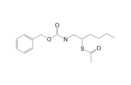 1-(Benzyloxycarbonyl)aminomethylpentyl thioacetate