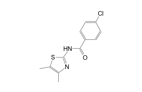 4-chloro-N-(4,5-dimethyl-1,3-thiazol-2-yl)benzamide