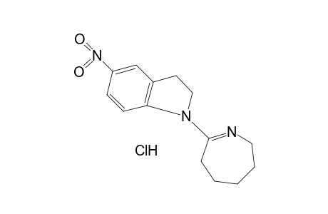 5-nitro-1-(3,4,5,6-tetrahydro-2H-azepin-7-yl)indoline, hydrochloride