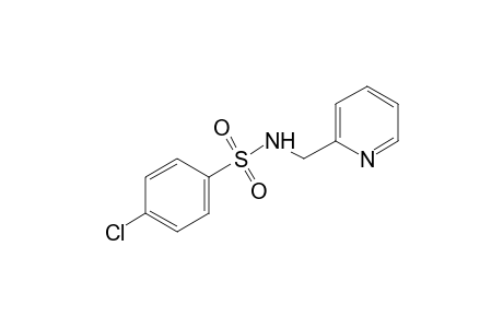 p-chloro-N-[(2-pyridyl)methyl]benzenesulfonamide