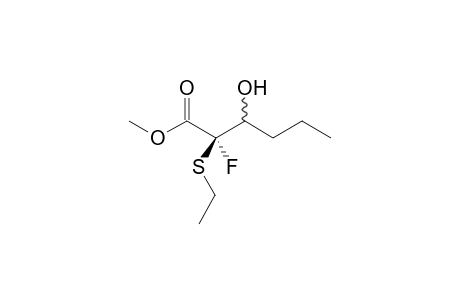 Methyl 2-ethylsulfanyl-2-fluoro-3-hydroxyhexanoate