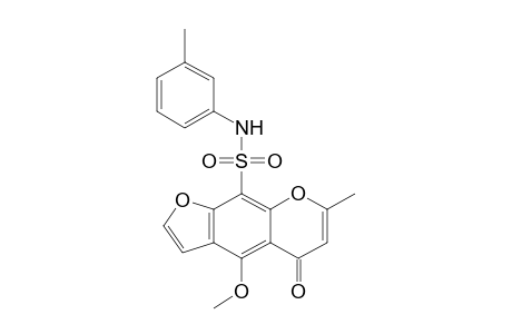 4-METHOXY-7-METHYL-N-(3-METHYL-PHENYL)-5-OXO-5H-FURO-[3.2-G]-[1]-BENZOPYRAN-9-SULFONAMIDE