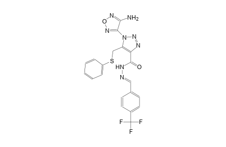 1-(4-amino-1,2,5-oxadiazol-3-yl)-5-[(phenylsulfanyl)methyl]-N'-{(E)-[4-(trifluoromethyl)phenyl]methylidene}-1H-1,2,3-triazole-4-carbohydrazide