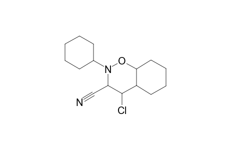 4-Chloro-2-cyclohexyl-octahydro-benzo[e][1,2]oxazine-3-carbonitrile