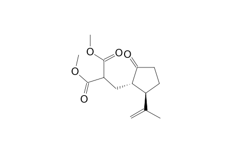 dimethyl 2-[[(1S,2R)-2-isopropenyl-5-oxo-cyclopentyl]methyl]propanedioate