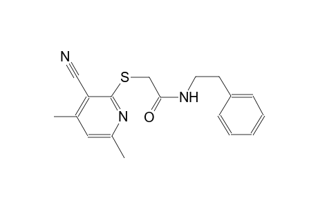 acetamide, 2-[(3-cyano-4,6-dimethyl-2-pyridinyl)thio]-N-(2-phenylethyl)-