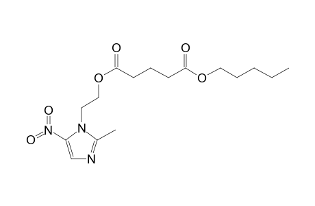 Glutaric acid, 2-(2-methyl-5-nitroimidazol-1-yl)ethyl pentyl ester