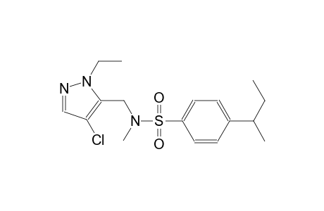 benzenesulfonamide, N-[(4-chloro-1-ethyl-1H-pyrazol-5-yl)methyl]-N-methyl-4-(1-methylpropyl)-