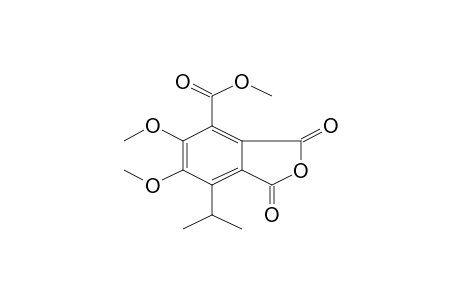 7-Isopropyl-5,6-dimethoxy-1,3-dioxo-1,3-dihydro-isobenzofuran-4-carboxylic acid, methyl ester