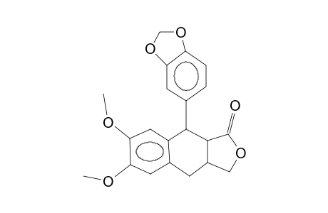 3-Hydroxymethyl-6,7-dimethoxy-1-(3,4-methylenedioxy-phenyl)-1,2,3,4-tetrahydro-2-naphthoic acid, .gamma.-lactone