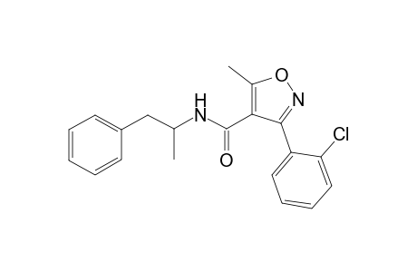 3-(2-chlorophenyl)-5-methyl-N-(1-methyl-2-phenylethyl)-4-isoxazolecarboxamide