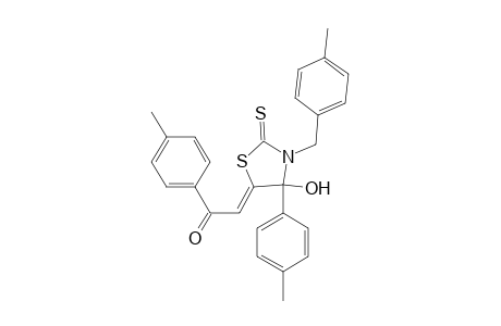 2-[4-Hydroxy-3-(4-methylbenzyl)-4-(4-methylphenyl)-2-thioxo-1,3-thiazolan-5-yliden]-1-(4-methylphenyl)-1-ethanone