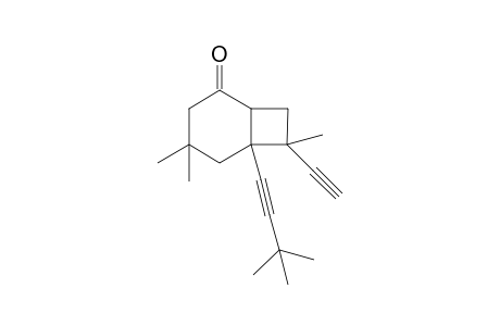 3-(3,3'-Dimethylbut-1'-ynyl)-5,5-dimethyl-2-(2"-methylidenebut-3"-ynyl0cyclohexan-1-one