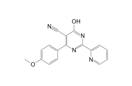 4-HYDROXY-6-(p-METHOXYPHENYL)-2-(2-PYRIDYL)-5-PYRIMIDINECARBONITRILE
