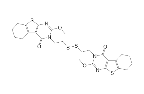 Bis[(2-methoxy-3,4,5,6,7,8-hexahydro-4-oxo-[1]benzothieno[2,3-d]pyrimidin-3-yl)ethyl] disulfide