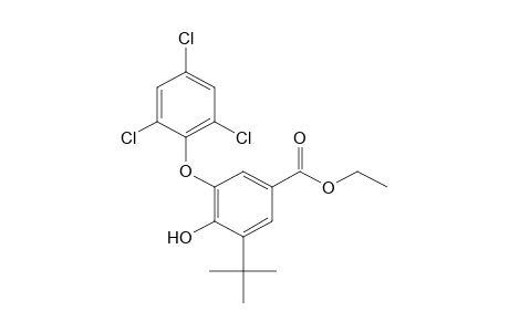 3-tert-butyl-4-hydroxy-5-(2,4,6-trichlorophenoxy)benzoic acid, ethyl ester