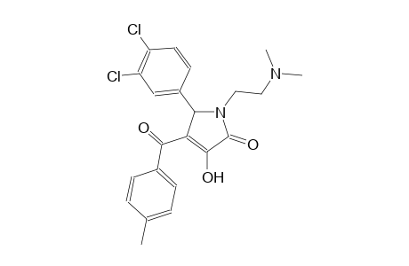 5-(3,4-dichlorophenyl)-1-[2-(dimethylamino)ethyl]-3-hydroxy-4-(4-methylbenzoyl)-1,5-dihydro-2H-pyrrol-2-one