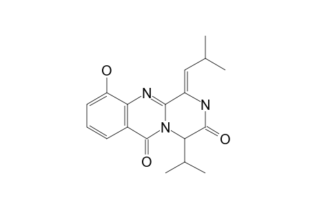 10-Hydroxy-1-(2-methylpropylidene)-4-propan-2-yl-4H-pyrazino[2,1-B]quinazoline-3,6-dione