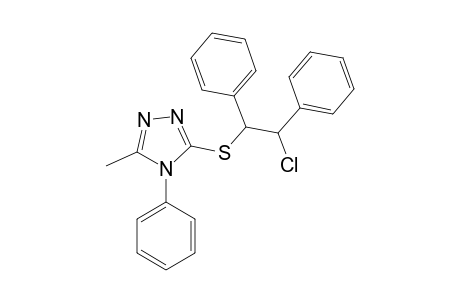 4H-1,2,4-Triazole, 3-[(2-chloro-1,2-diphenylethyl)thio]-5-methyl-4-phenyl-